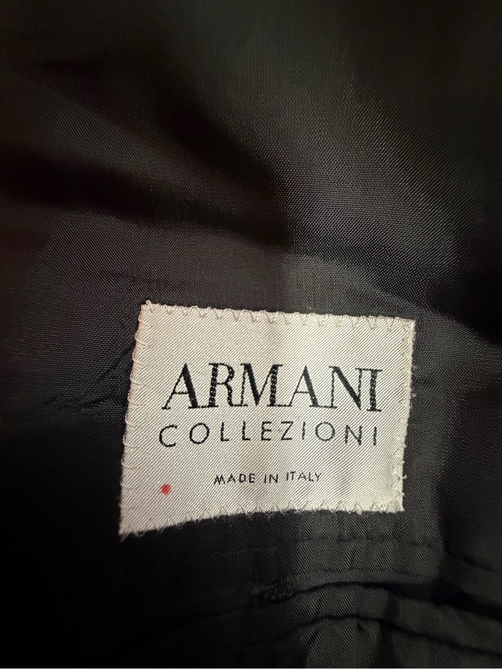 Armani Collezioni 46R Wool Pinstripe Blazer Gray Made Italy Mens Suit Jacket